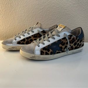Authentic Golden Goose Super Star size 38 (US women’s size 8) in leopard